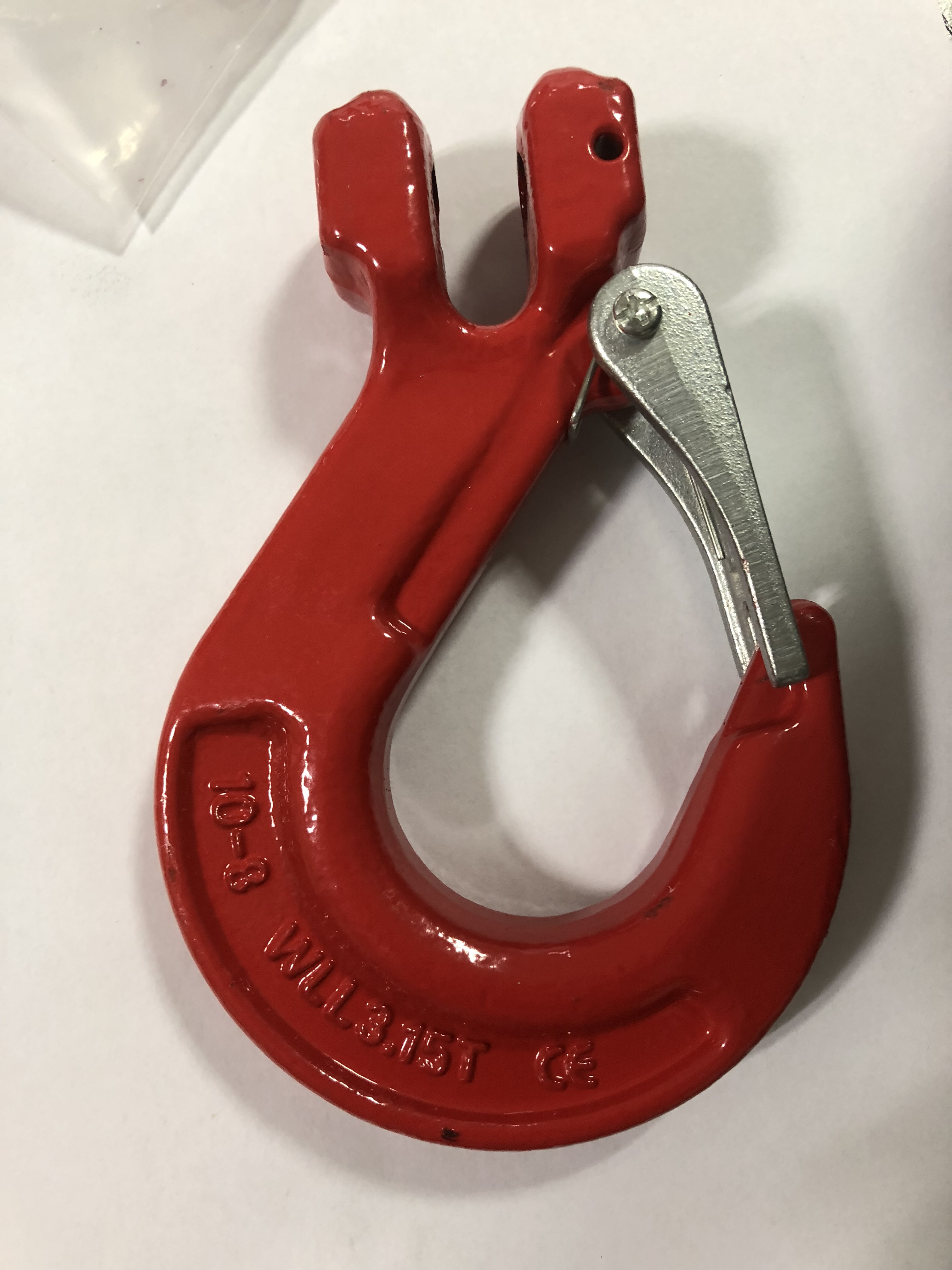 Heavy Duty Alloy Steel G80 Clevis Sling Hook With Safety Latch
