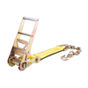 China Factory 2inch 27ft heavy duty ratchet strap tie down assembly with G70 chain hook ends