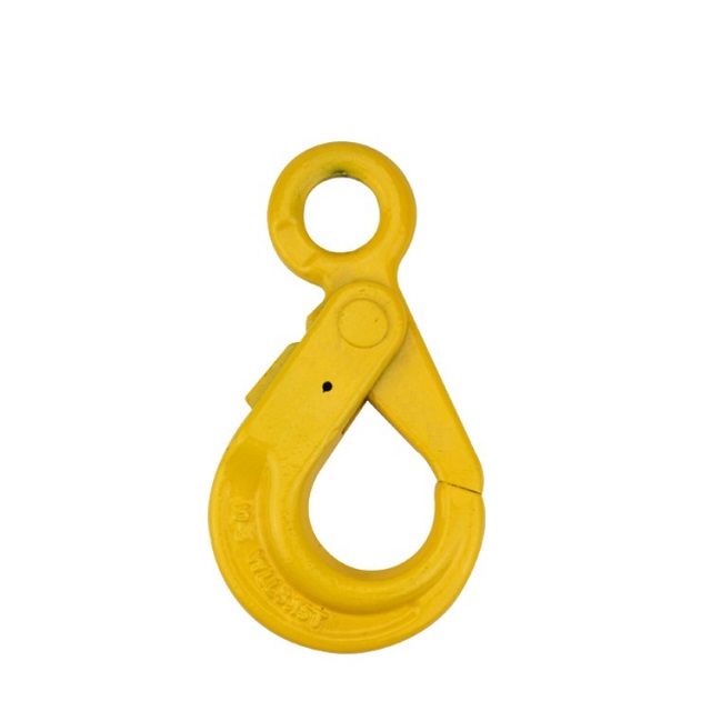 Forged G80 Eye Self-locking Hook alloy steel lifting chain sling rigging