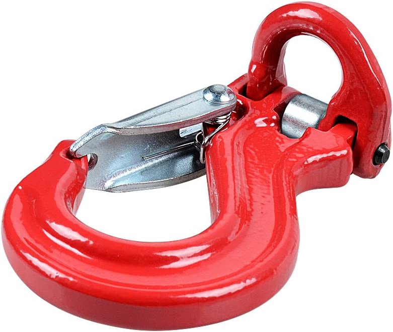 Forged G80 Clevis Hook With Connecting Link-Half Linked winch hook tow crane lift w/clevis safety latch