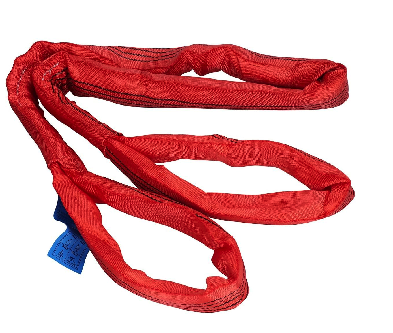 High Strength 100% Polyester round lifting sling with eyes/Eye to eye round sling