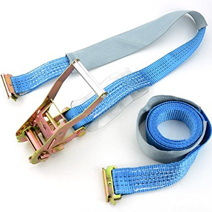  2"x15" E-Track Ratchet Tie Strap for Truck Trailer E buckle cargo tie down