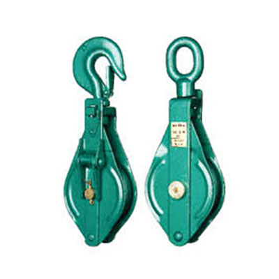 Single Sheave wire rope Snatch Blocks with hook or Eye